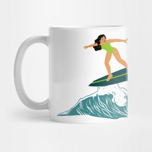 Surfing Women Mug